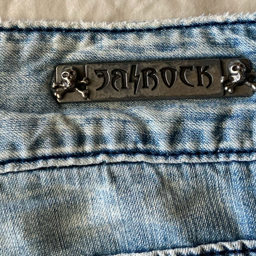 Vintage Rerock Women’s Embroidered Wide Leg Jeans - Picture 13 of 16